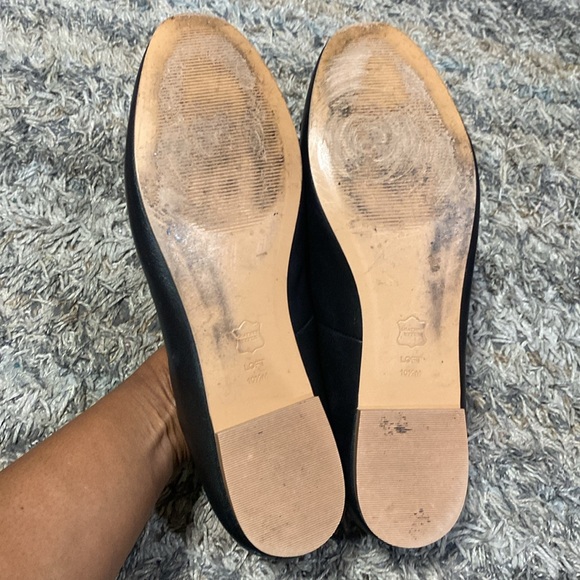 Loft leather upper ballet flats lot/2 navy blue and black sz 10.5 - Picture 6 of 14